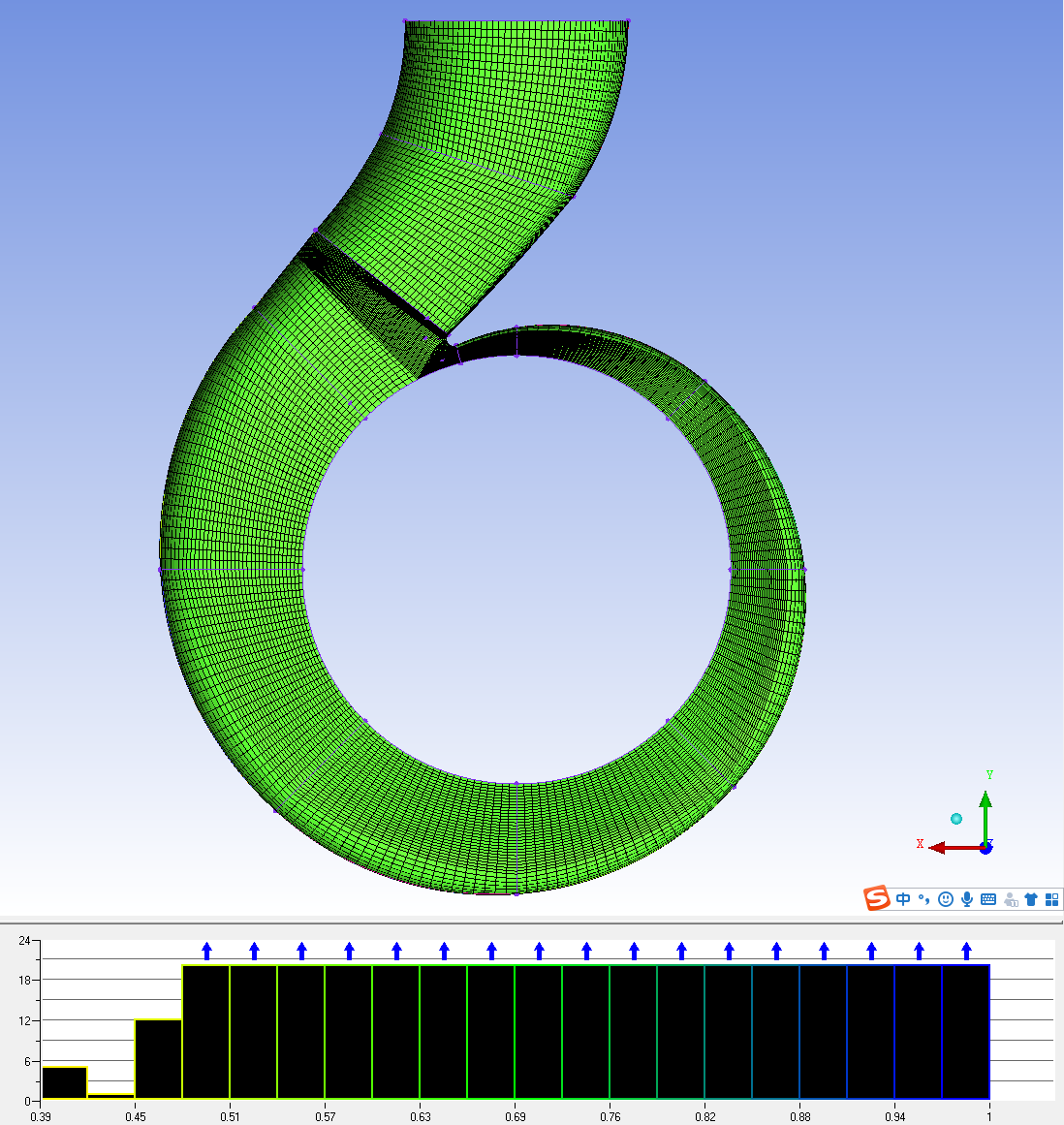 离心泵仿真教程2:结构化网格划分